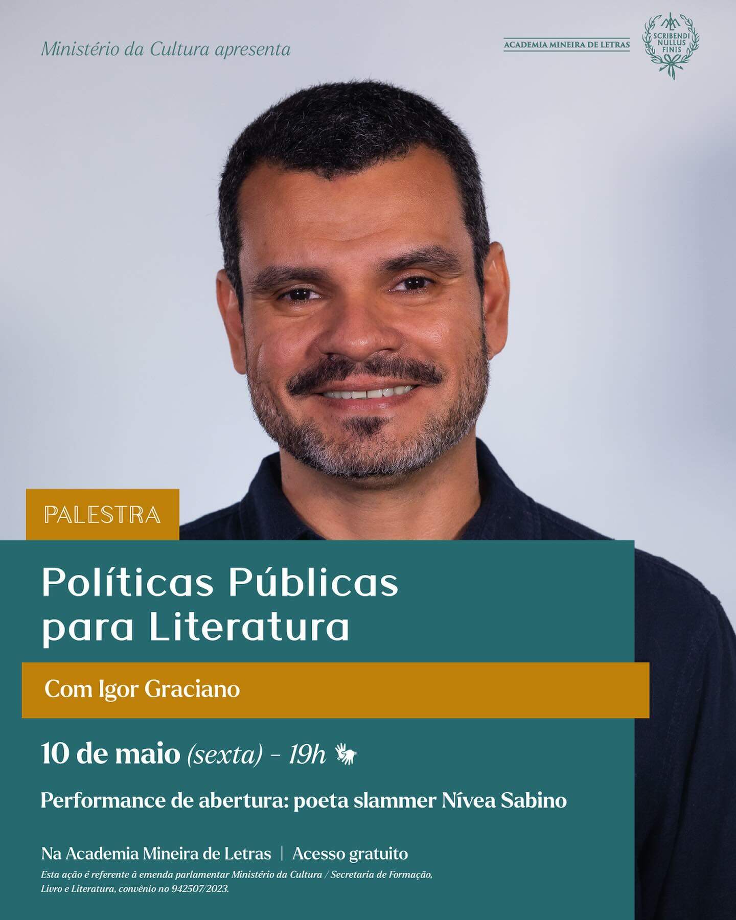 Palestra: “Políticas públicas para a Literatura”