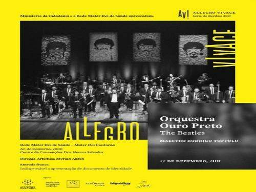 Projeto Allegro Vivace recebe Orquestra de Ouro Preto