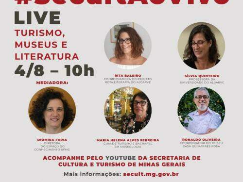 Live: Turismo, Museus e Literatura #SecultAoVivo