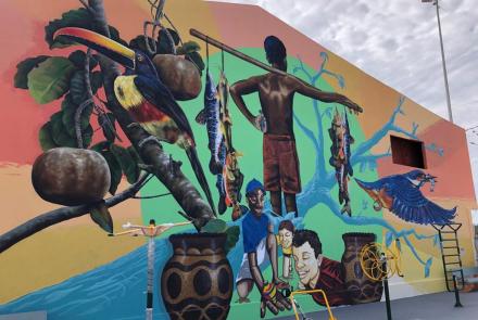 Crédito: André Amparo Painel realizado na edição 2022 do Arte em Cores, realizado na cidade de Marabá (PA)