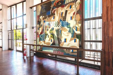 Outra obra de destaque em exibição no Iate é 'Jogo', ou 'Suicídio da Consciência', de Cândido Portinari. Foto: Qu4rto Studio/Acervo Belotur