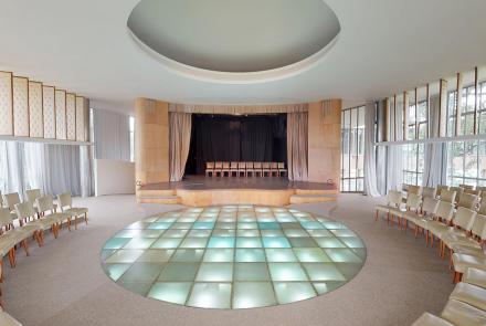 O Museu de Arte da Pampulha, antigo Cassino, é casa de tendências artísticas variadas em mostras, pesquisa e conceituação. Foto: Antônio Vitor Campos Maia/Acervo Belotur