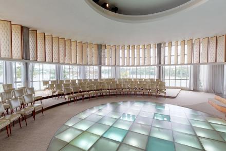 Chamado de Palácio de Cristal, por causa dos espelhos de cristal que revestem a parede do edifício, tornou-se MAP em 1957. Foto: Antônio Vitor Campos Maia/Acervo Belotur